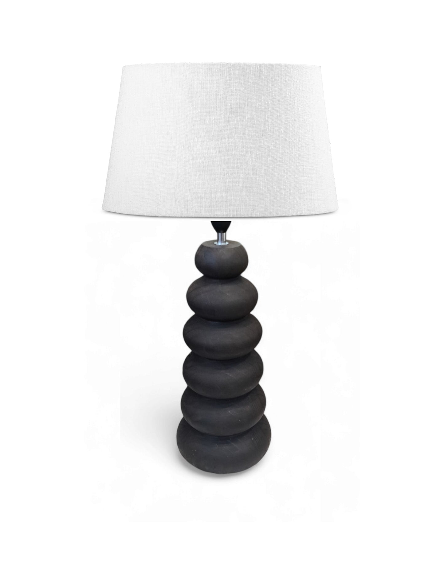 Pebble Table Lamp base - Light Wood