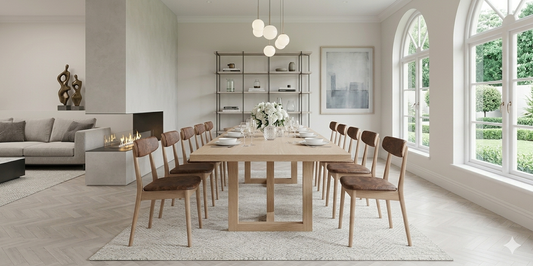 Dining Table - Lodge (Oak on Oak Wood)