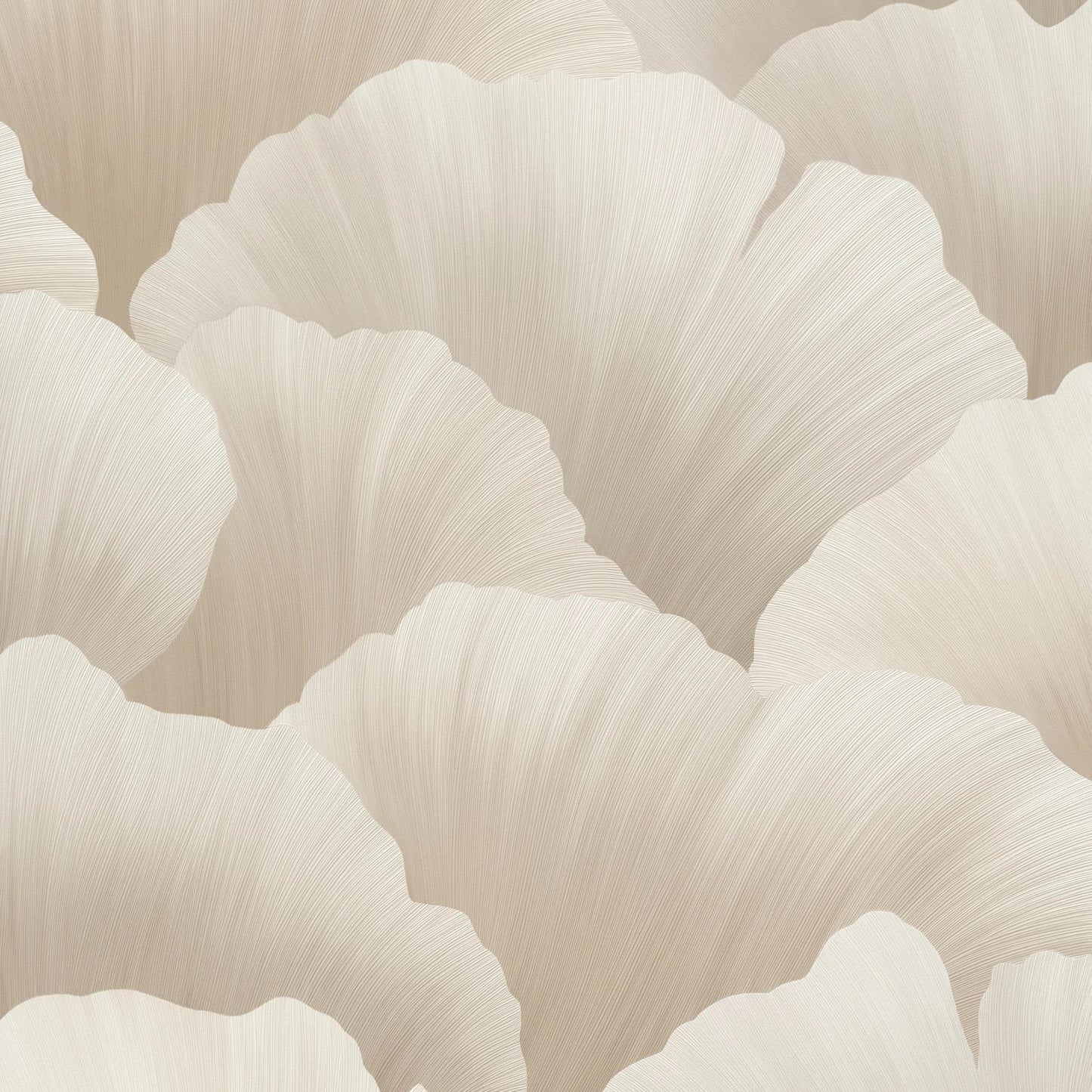 Pattern of beige seashells on a matching background