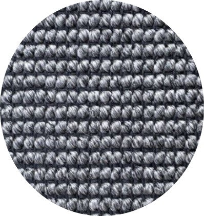 Custom Outdoor Sisal Look Rug Chunky Coal (Round)