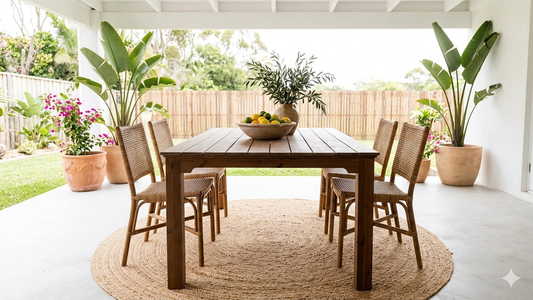 Outdoor Dining Table - Solid Lunawood
