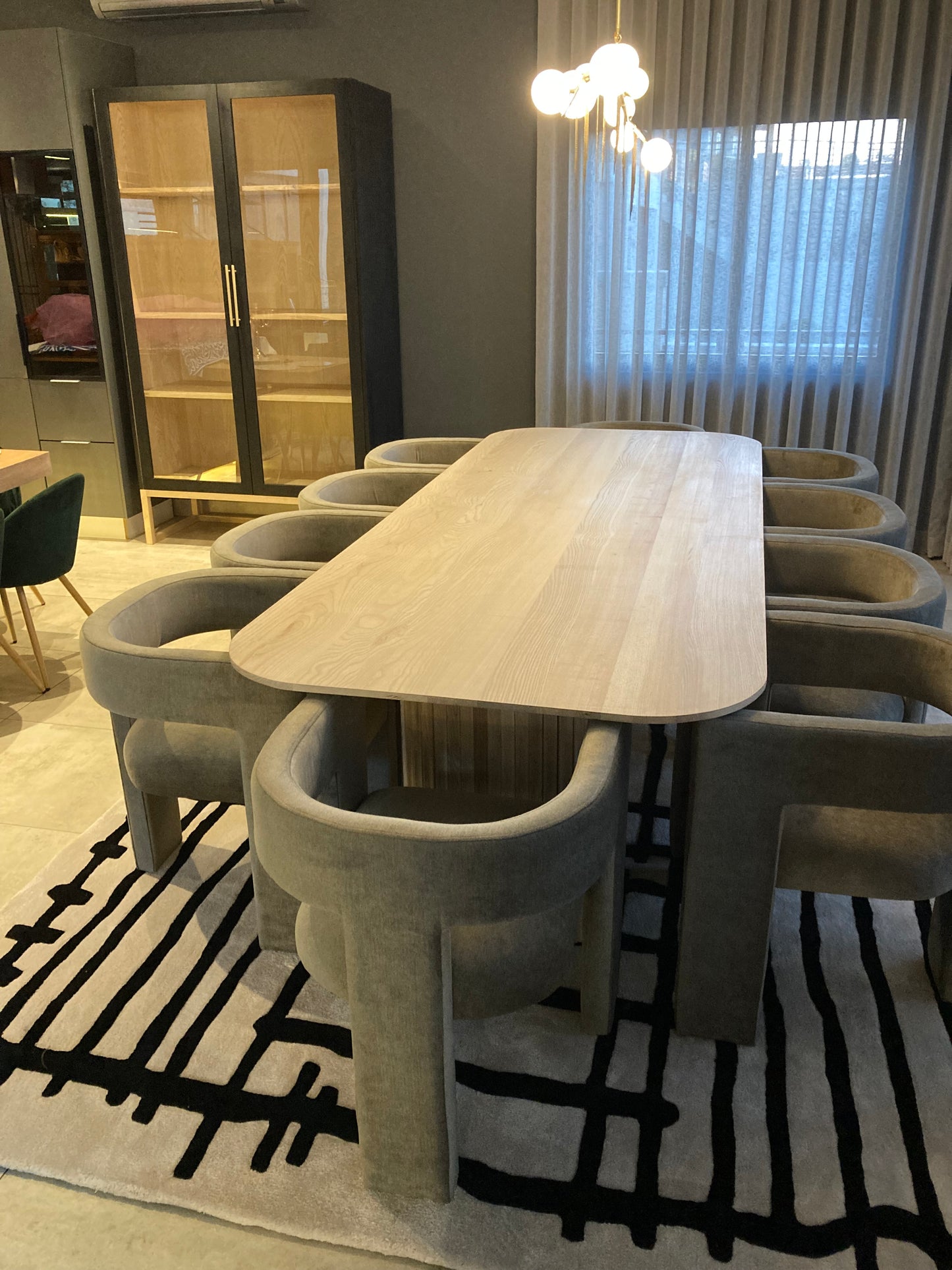 solid wood dining table