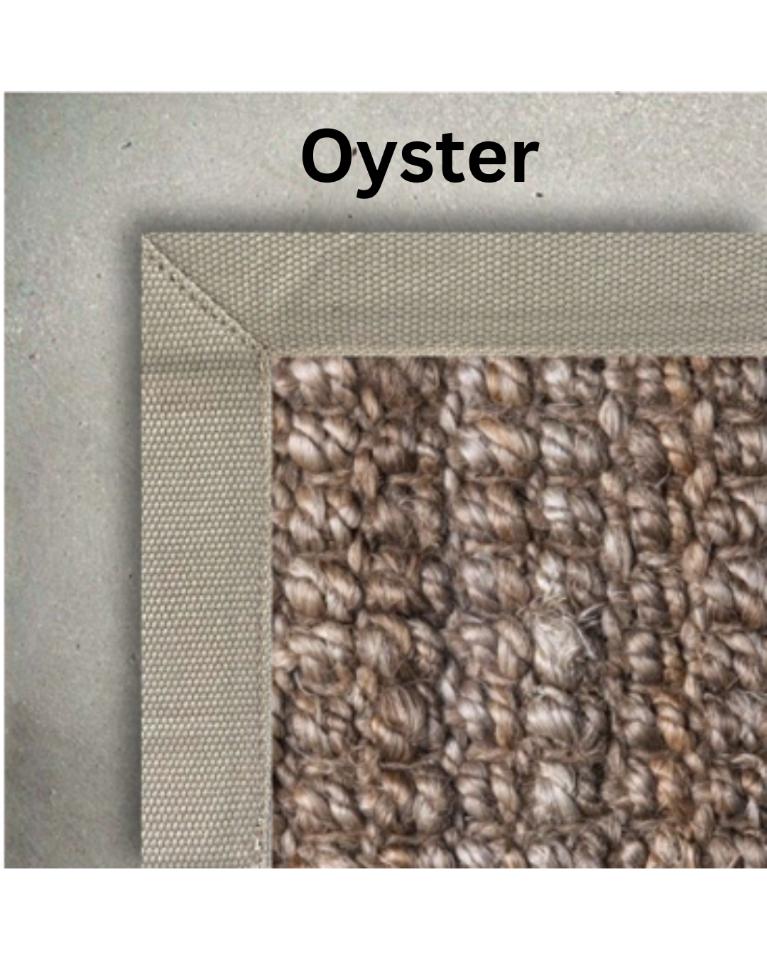 Custom Natural Jute  Boucle Weave Rug