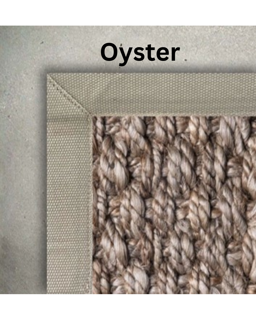 Custom Natural Jute  Panama Rug (Round)