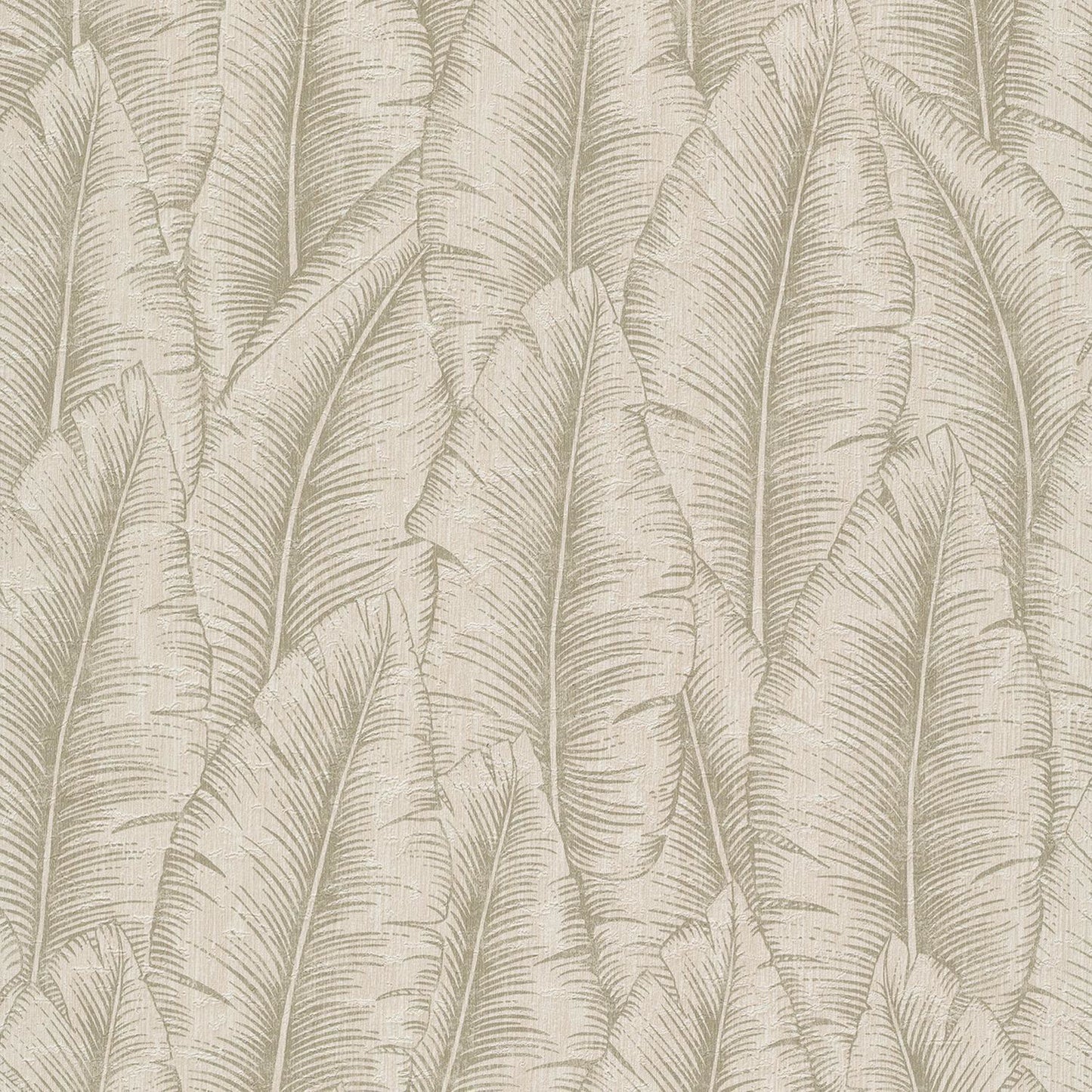 Pattern of beige leaves on a beige background