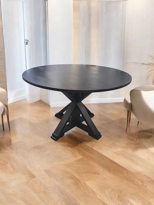 Round Robyn Black Round Dining table