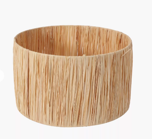 Raffia Strip Drum lampshade in different sizes