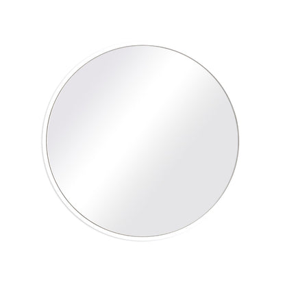 Round white object on a white background