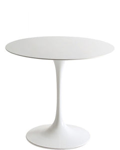 dining table round white modern