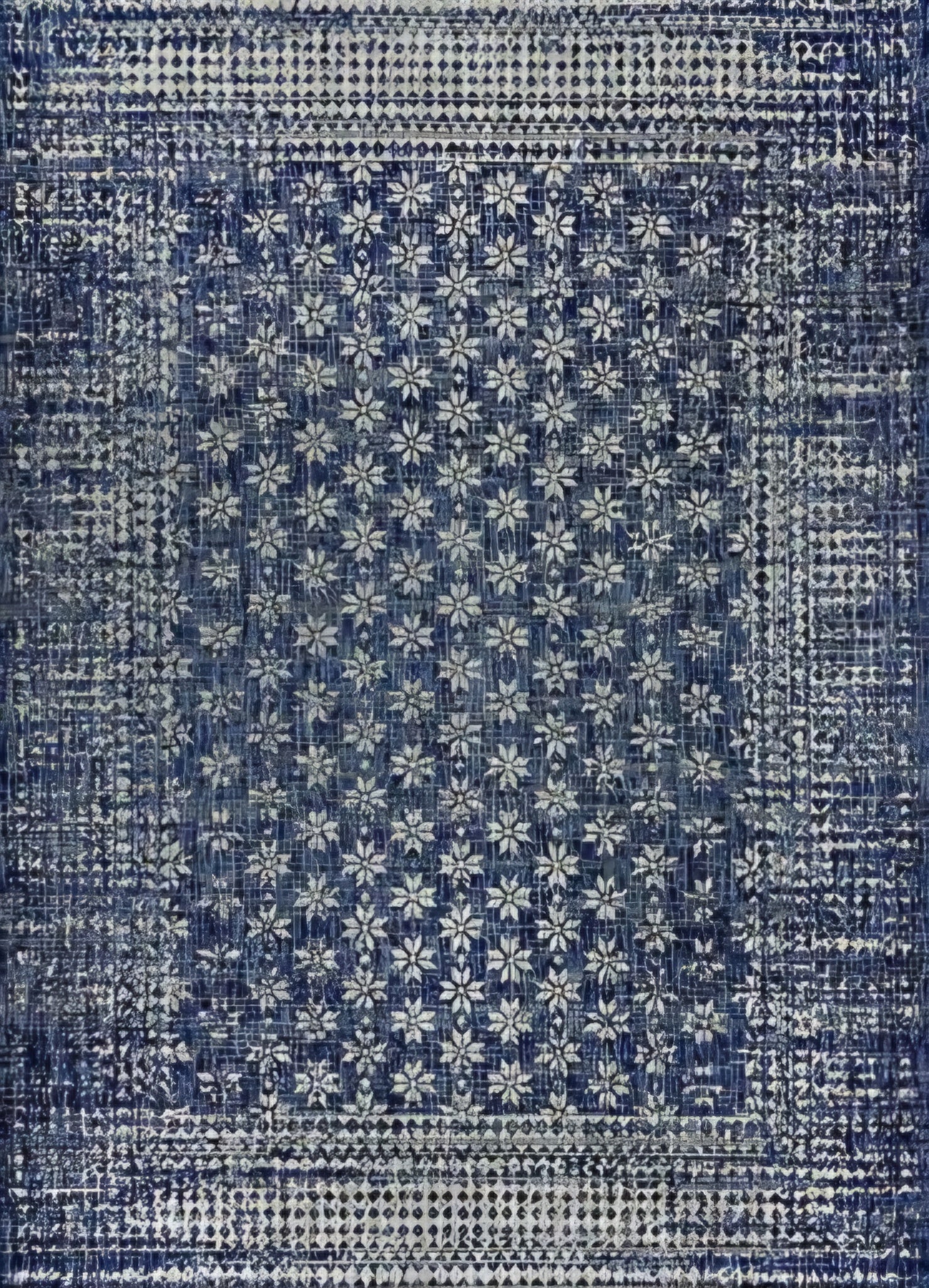 Blue Arabic Rug Arabian Blue Outdoor Rug | Durable Outdoor Rug | Greenhaus