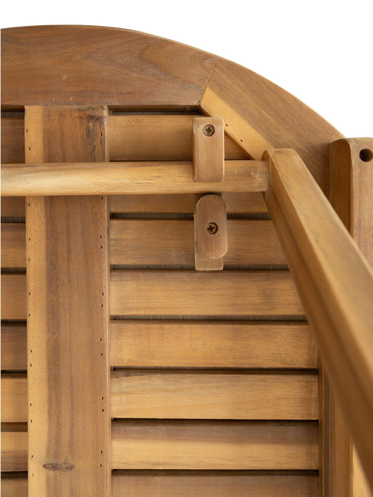 Close-up of a wooden staircase with a white background