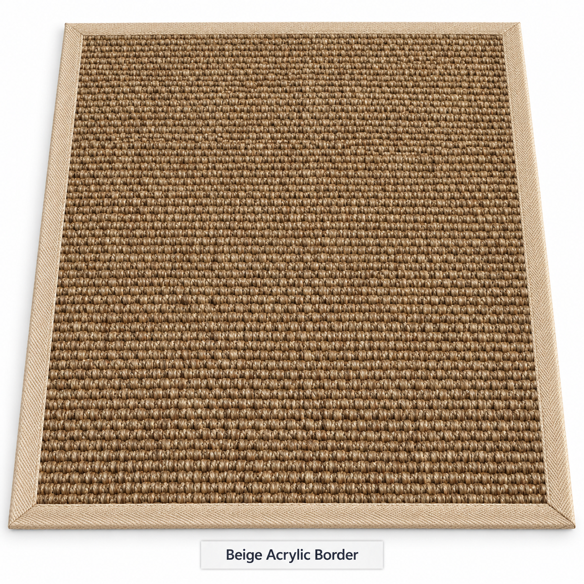Custom Rug Sisal Heavy Boucle Natural