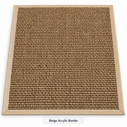 Custom Rug Sisal Heavy Boucle Natural