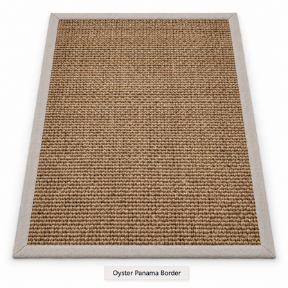 Custom Rug Sisal Heavy Boucle Natural