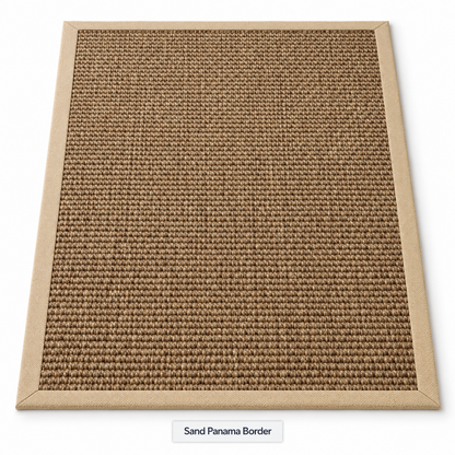 Custom Rug Sisal Heavy Boucle Natural