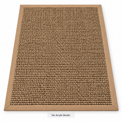 Custom Rug Sisal Heavy Boucle Natural