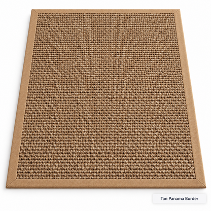 Custom Rug Sisal Heavy Boucle Natural