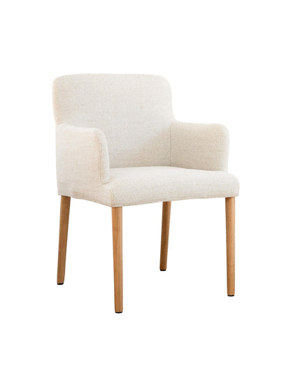 Skye Dining Chair in solid oak with Hertex Essence fabric upholstery

Modern solid oak dining chair with upholstered seat and backrest

Greenhaus Skye Dining Chair featuring Hertex Essence fabric in neutral tone

Solid oak frame dining chair with soft upholstered cushion and timeless design

Contemporary oak dining chair handcrafted with Hertex Essence fabric upholstery