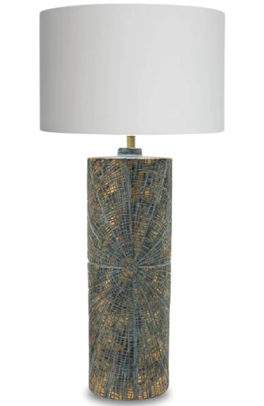 Lamp Table Gold Blue Feature Bedroom