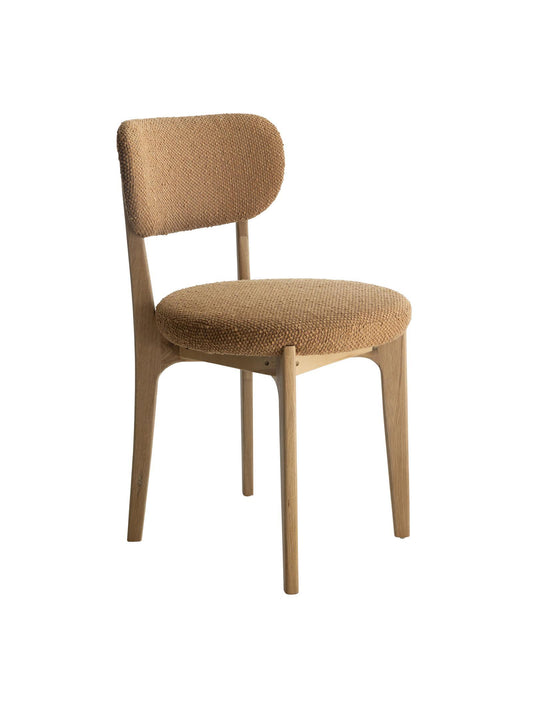 Viola Dining Chair in solid oak with upholstered seat and backrest

Solid oak dining chair with soft neutral fabric upholstery – Greenhaus

Greenhaus Viola Dining Chair featuring oak frame and padded seat

Elegant oak dining chair with upholstered cushion and curved backrest

Handcrafted solid oak Viola Dining Chair with comfortable fabric upholstery