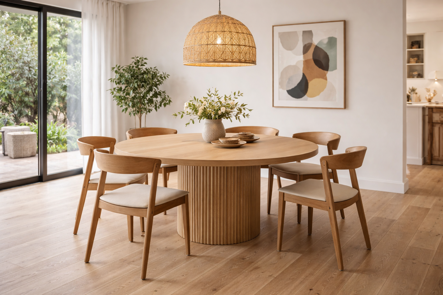Dining Table - Zimbali Round Wood