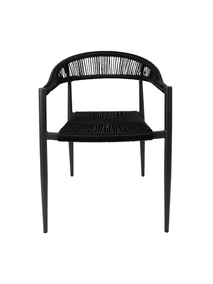 Zion Outdoor Dining Chair – Aluminium Frame with UV-Resistant Woven Rope Seat & Backrest