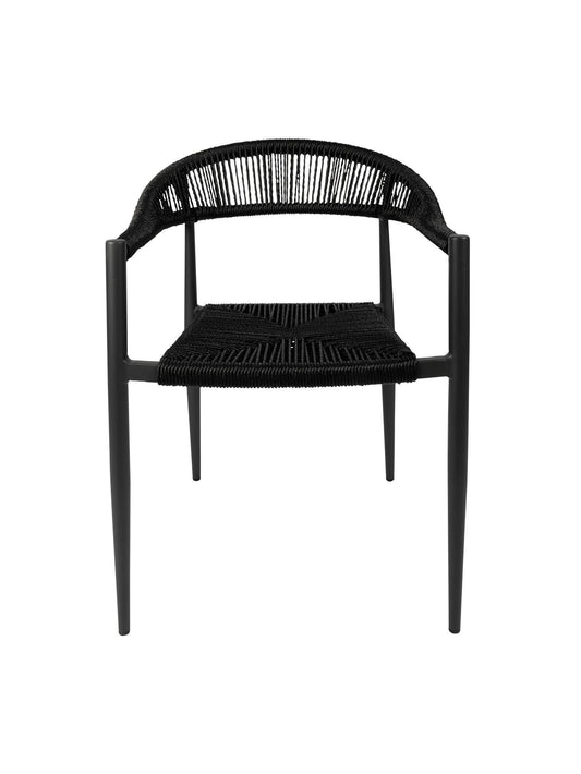 Zion Outdoor Dining Chair – Aluminium Frame with UV-Resistant Woven Rope Seat & Backrest