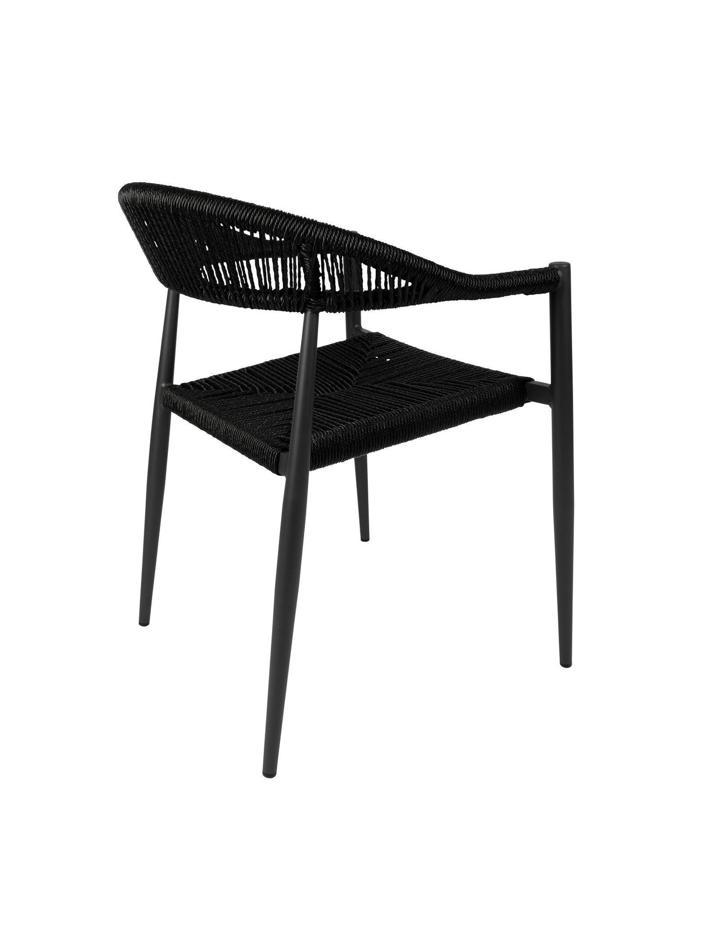 Zion Outdoor Dining Chair – Aluminium Frame with UV-Resistant Woven Rope Seat & Backrest