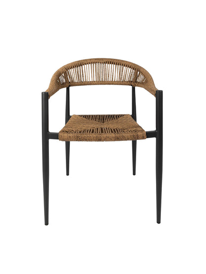 Zion Outdoor Dining Chair – Aluminium Frame with UV-Resistant Woven Rope Seat & Backrest