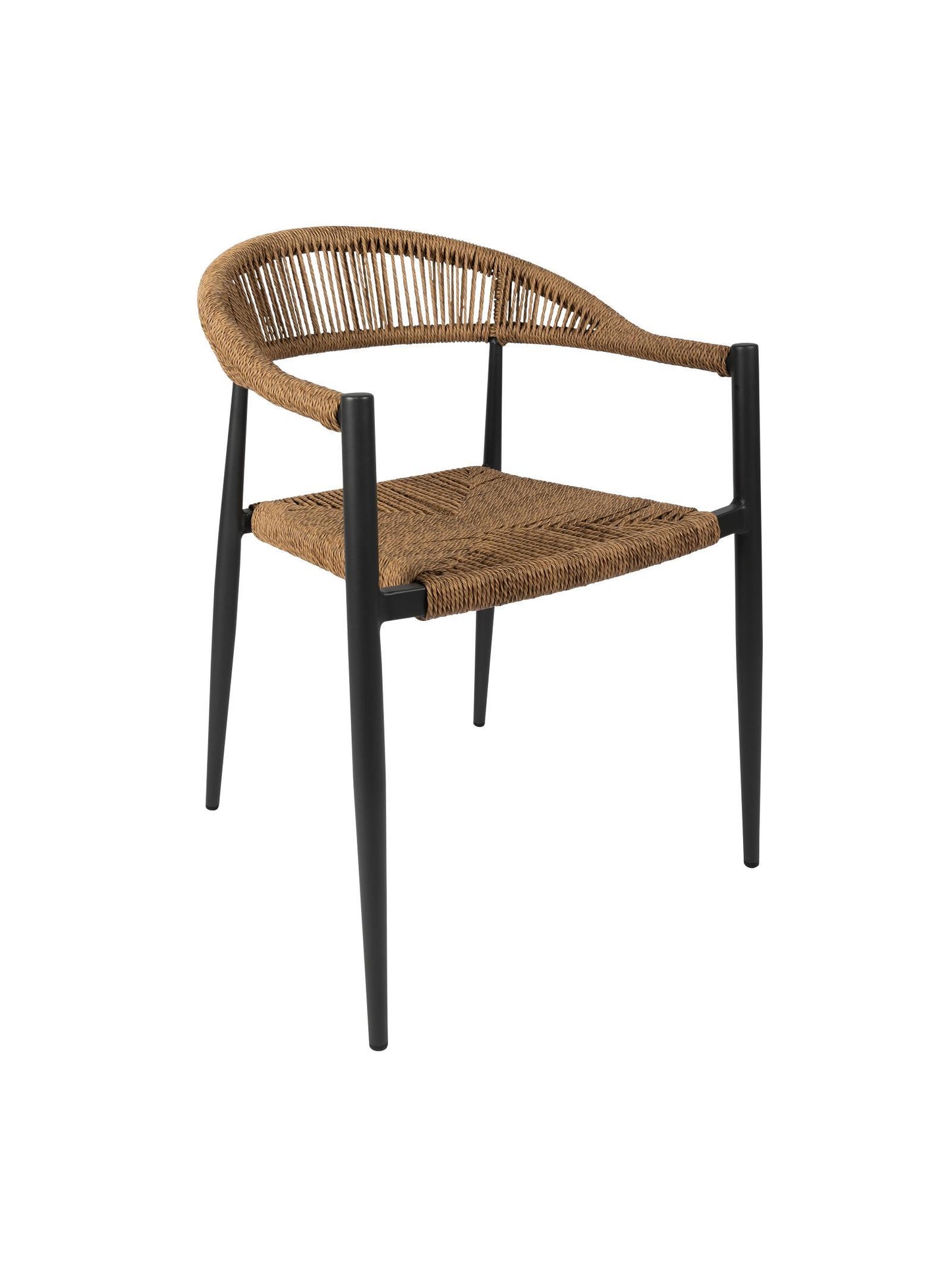 Zion Outdoor Dining Chair – Aluminium Frame with UV-Resistant Woven Rope Seat & Backrest