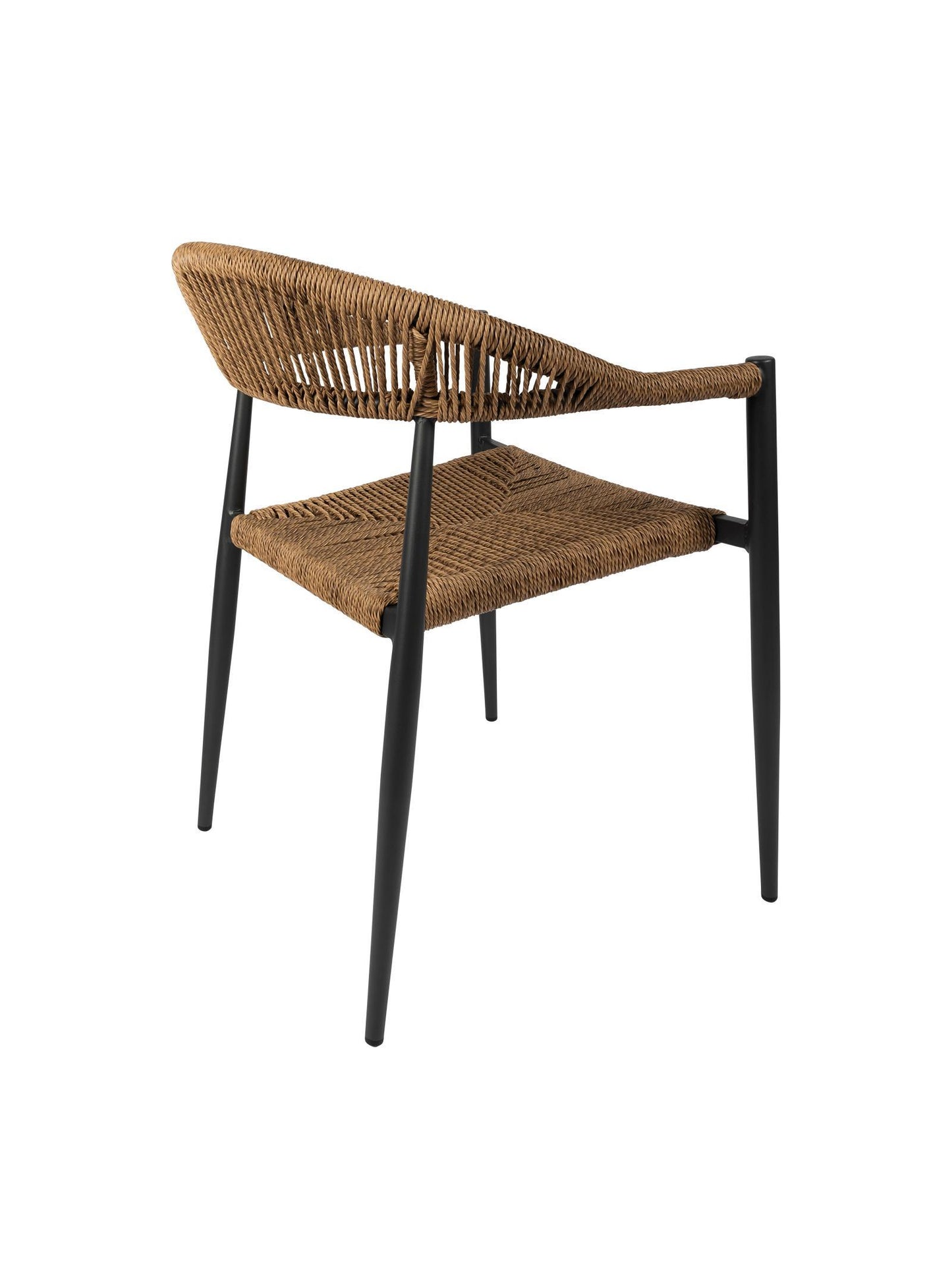Zion Outdoor Dining Chair – Aluminium Frame with UV-Resistant Woven Rope Seat & Backrest