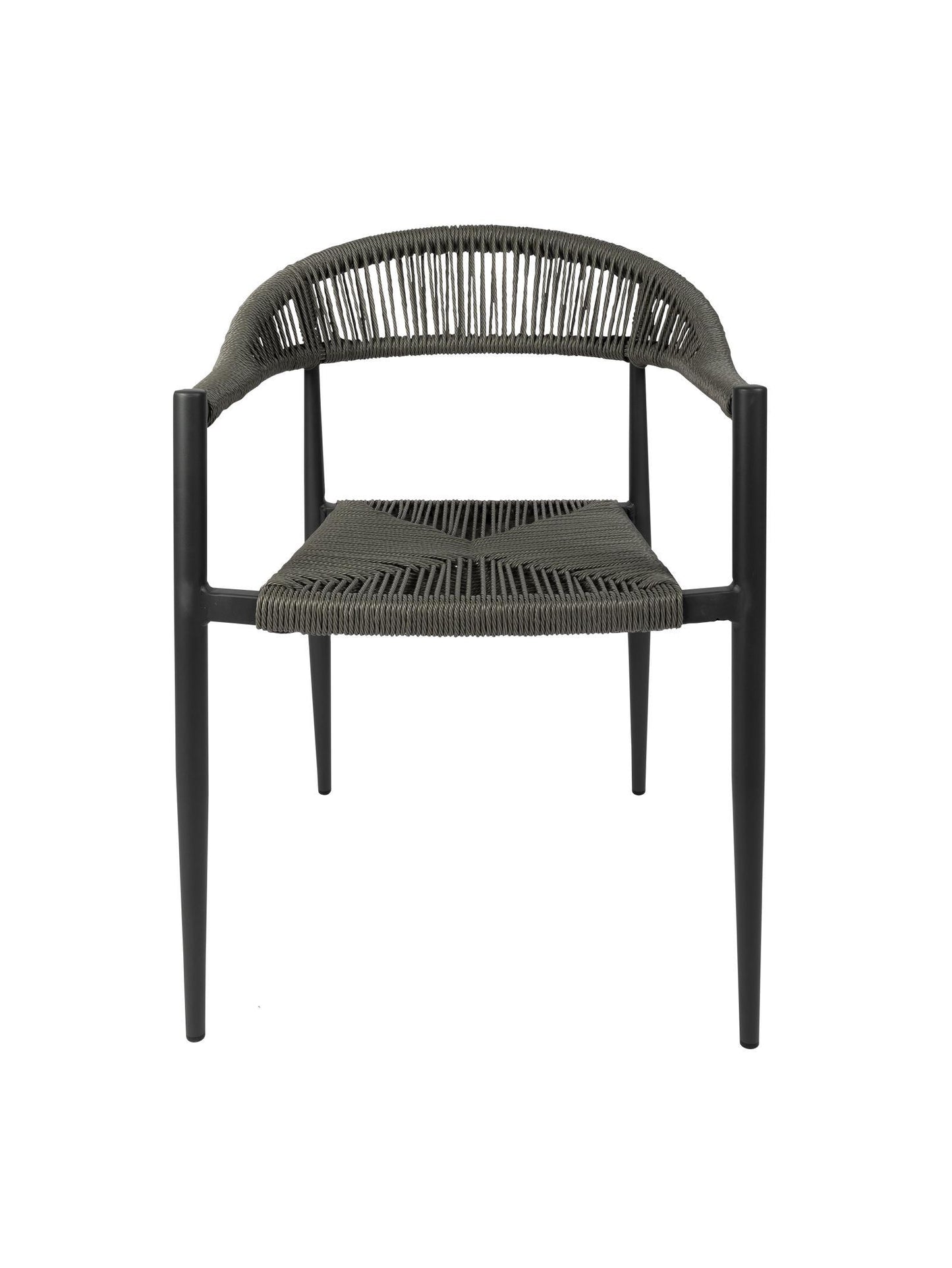 Zion Outdoor Dining Chair – Aluminium Frame with UV-Resistant Woven Rope Seat & Backrest