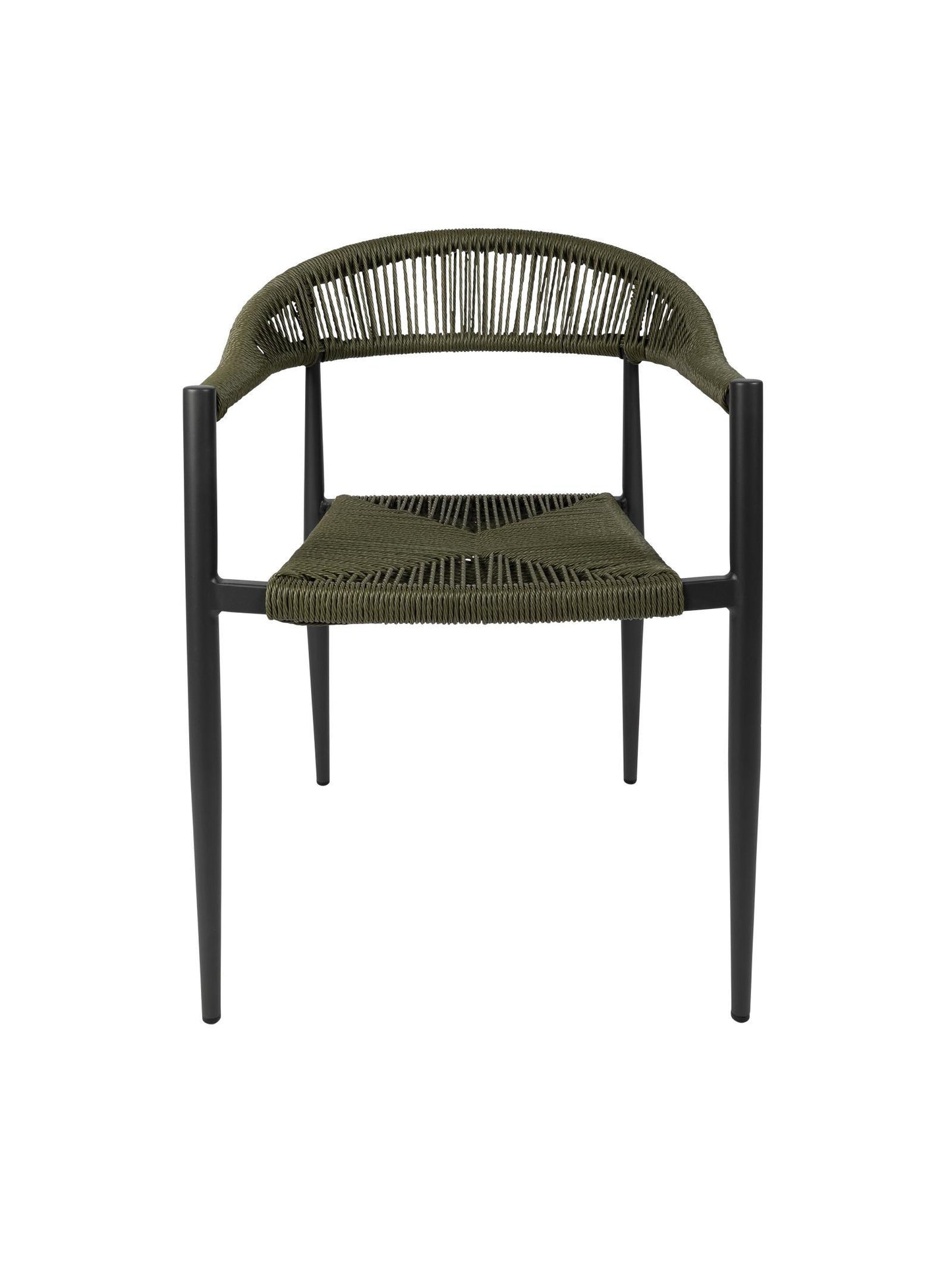 Zion Outdoor Dining Chair – Aluminium Frame with UV-Resistant Woven Rope Seat & Backrest