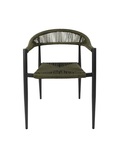 Zion Outdoor Dining Chair – Aluminium Frame with UV-Resistant Woven Rope Seat & Backrest