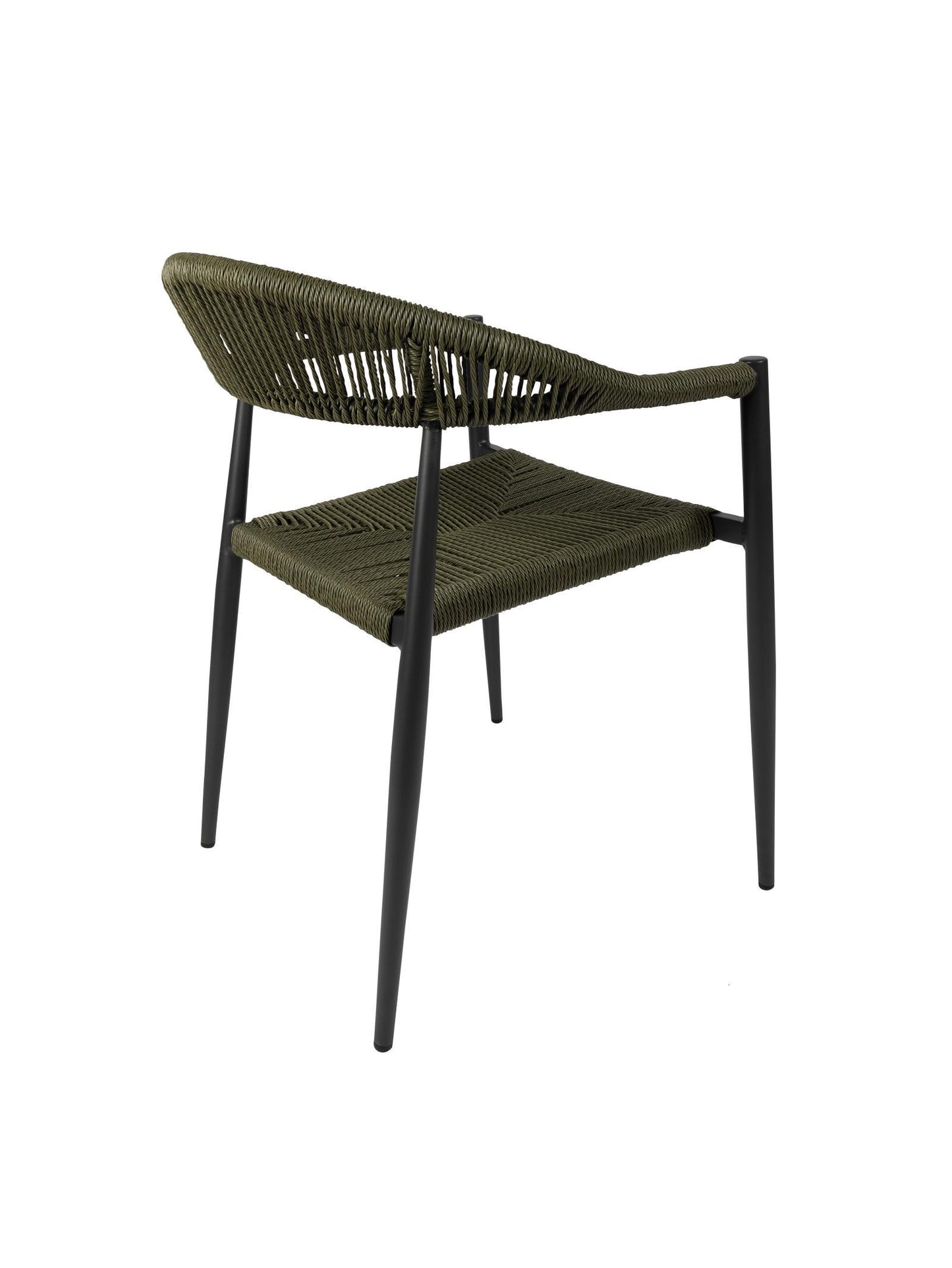 Zion Outdoor Dining Chair – Aluminium Frame with UV-Resistant Woven Rope Seat & Backrest