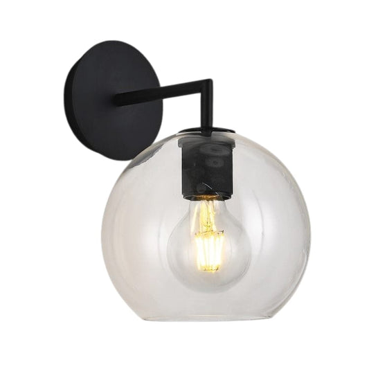 Glass Ball Wall Light