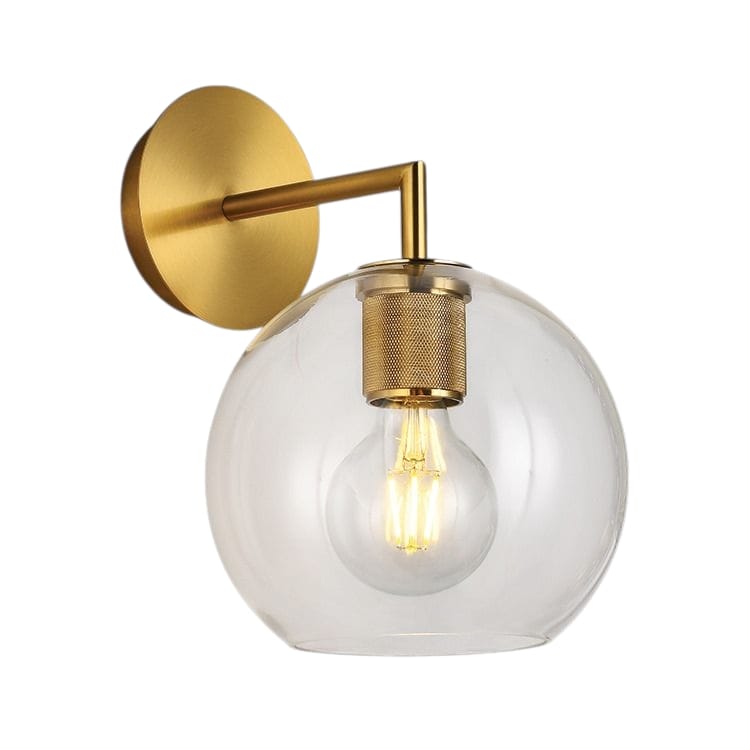 Glass Ball Wall Light