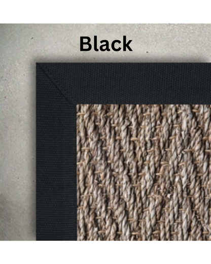 Custom Seagrass Herringbone Rug