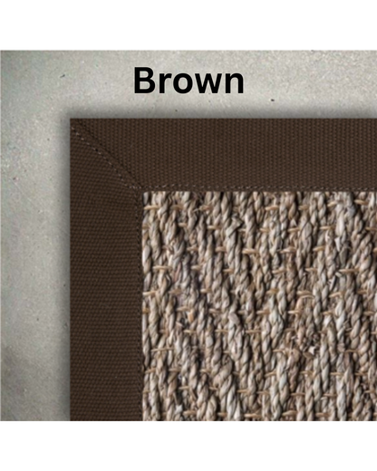 Custom Seagrass Herringbone Rug