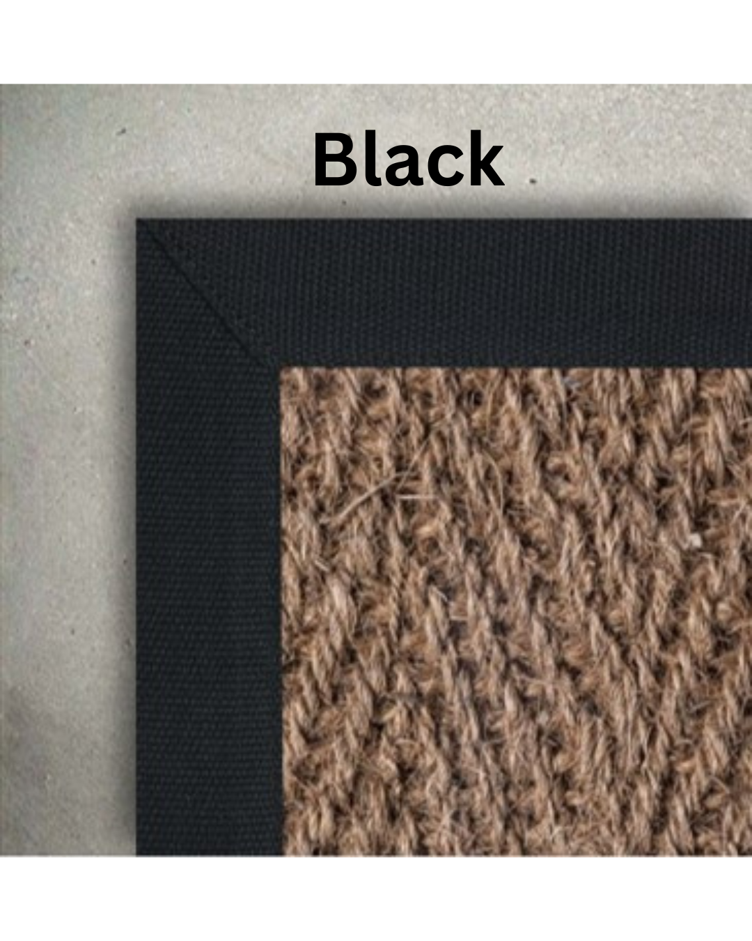 Custom Coir Herringbone Rug