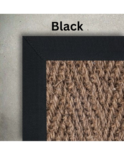 Custom Coir Herringbone Rug