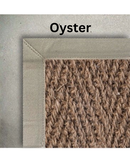 Custom Coir Herringbone Rug