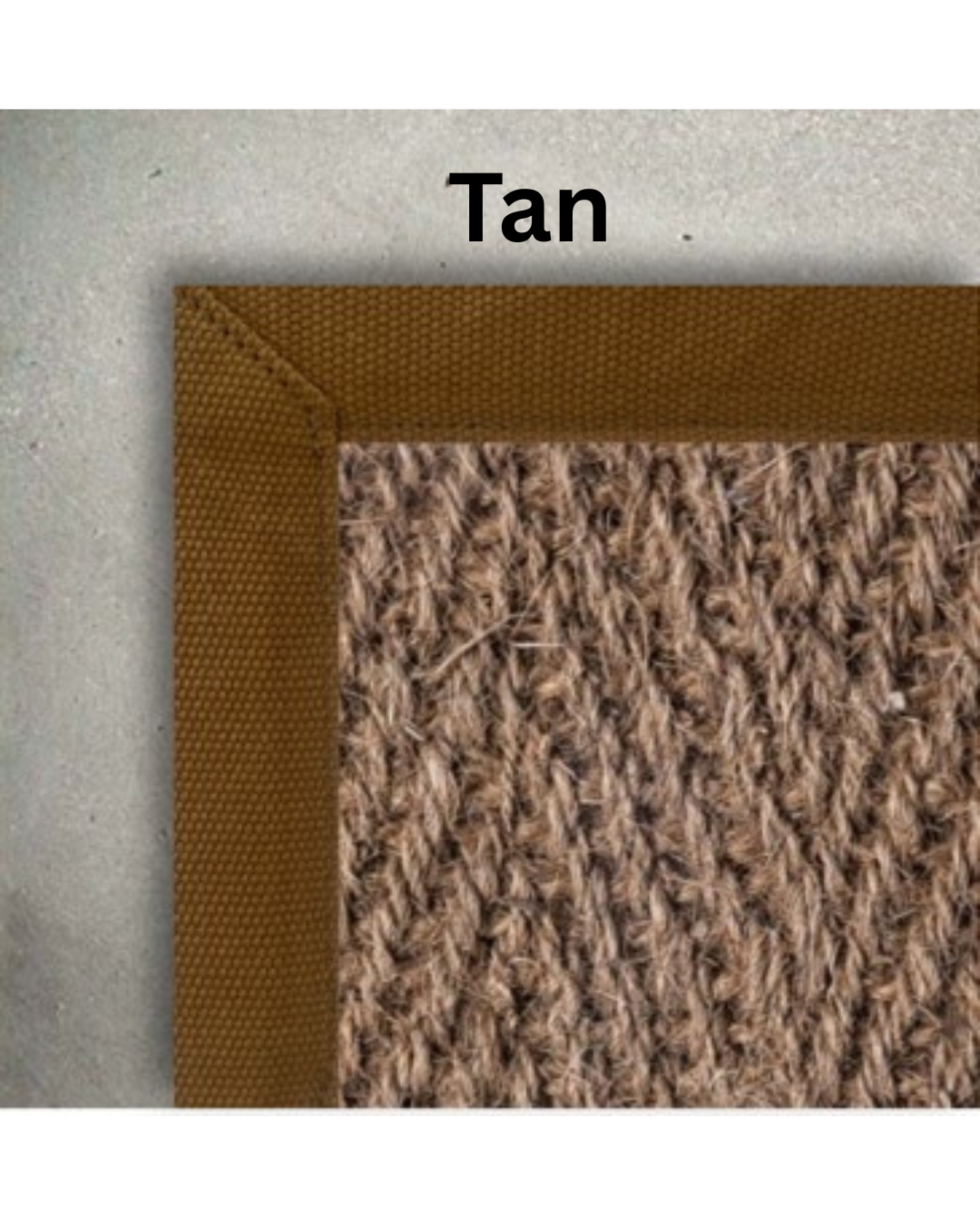 Custom Coir Herringbone Rug