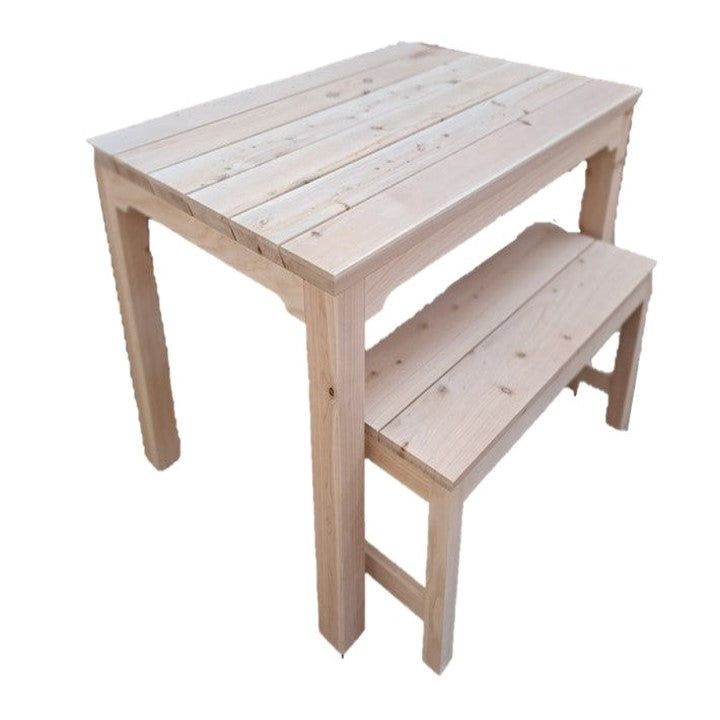 Outdoor Dining Table & bench