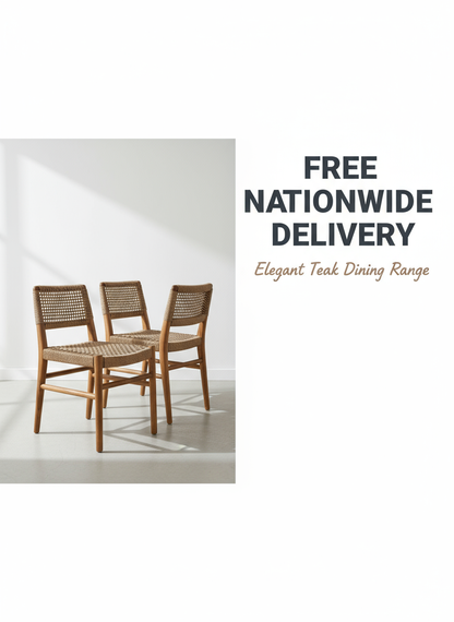 Goa Teak Chair Free Delivery Banner