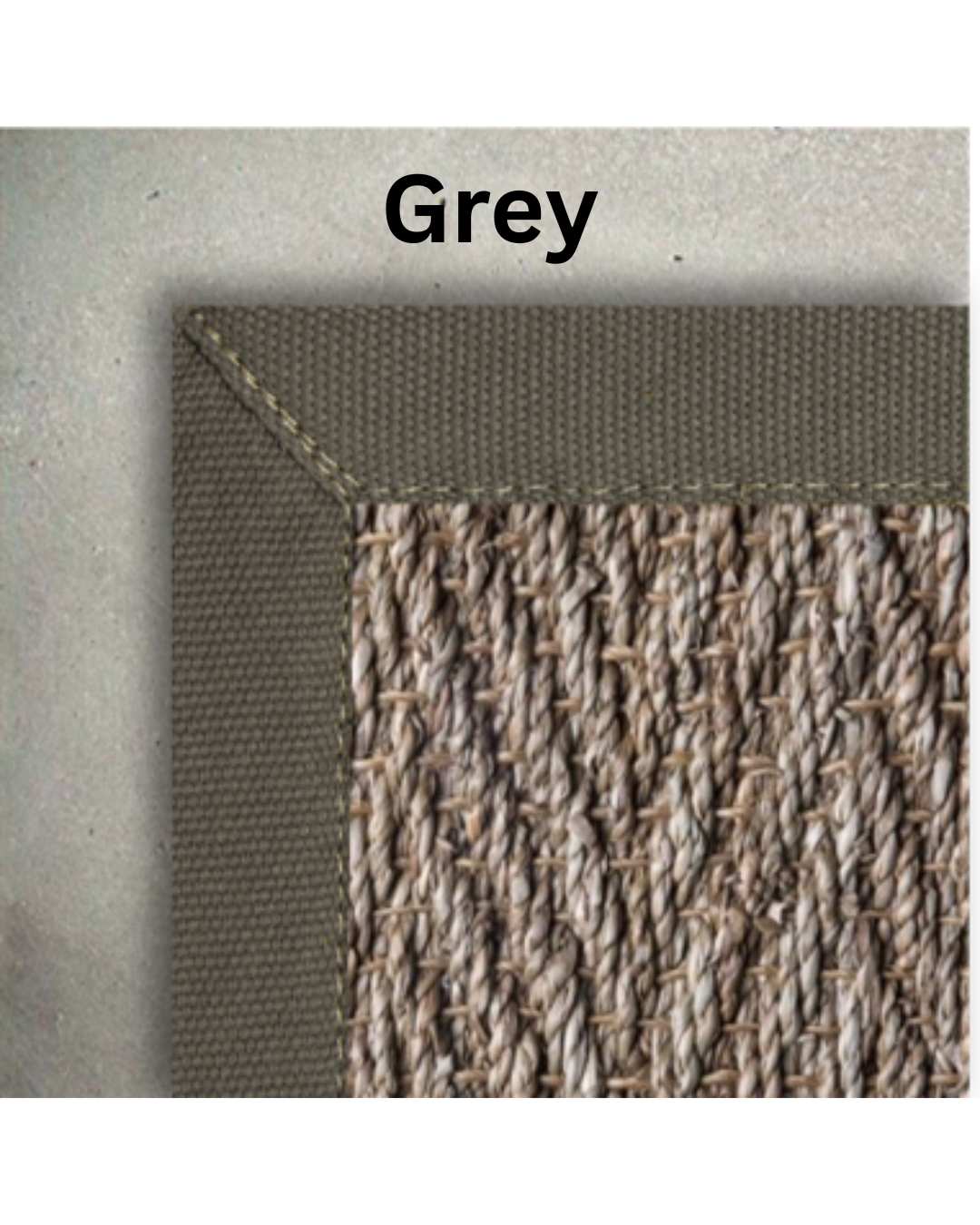 Custom Seagrass Herringbone Rug