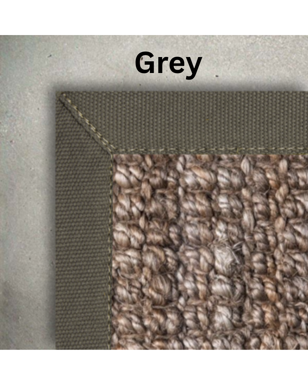 Custom Natural Jute  Boucle Weave Rug