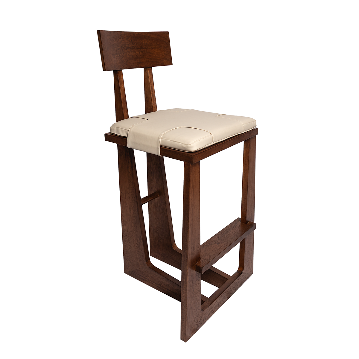 Minato Ceam Leather Bar Stool