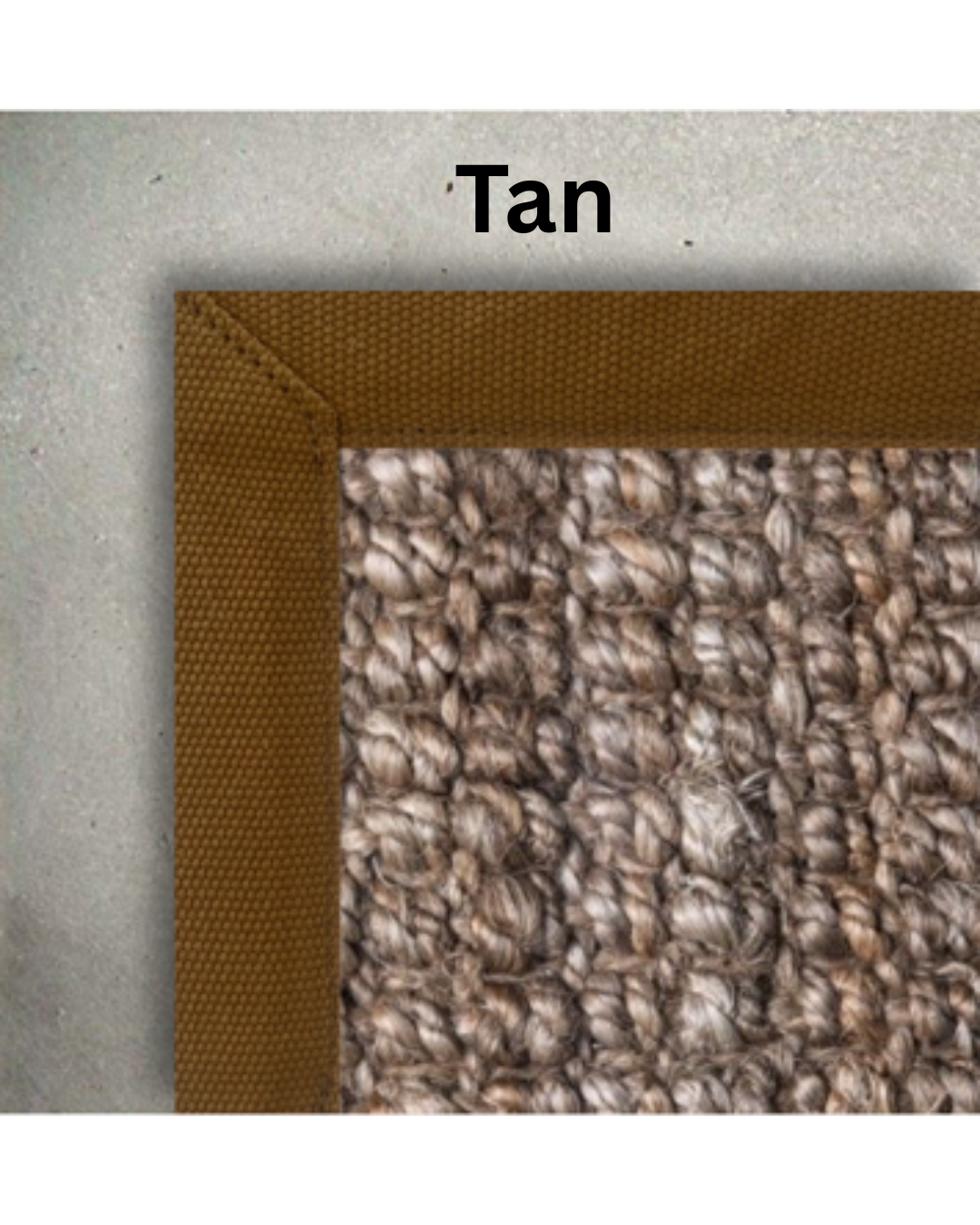 Custom Natural Jute  Boucle Weave Rug