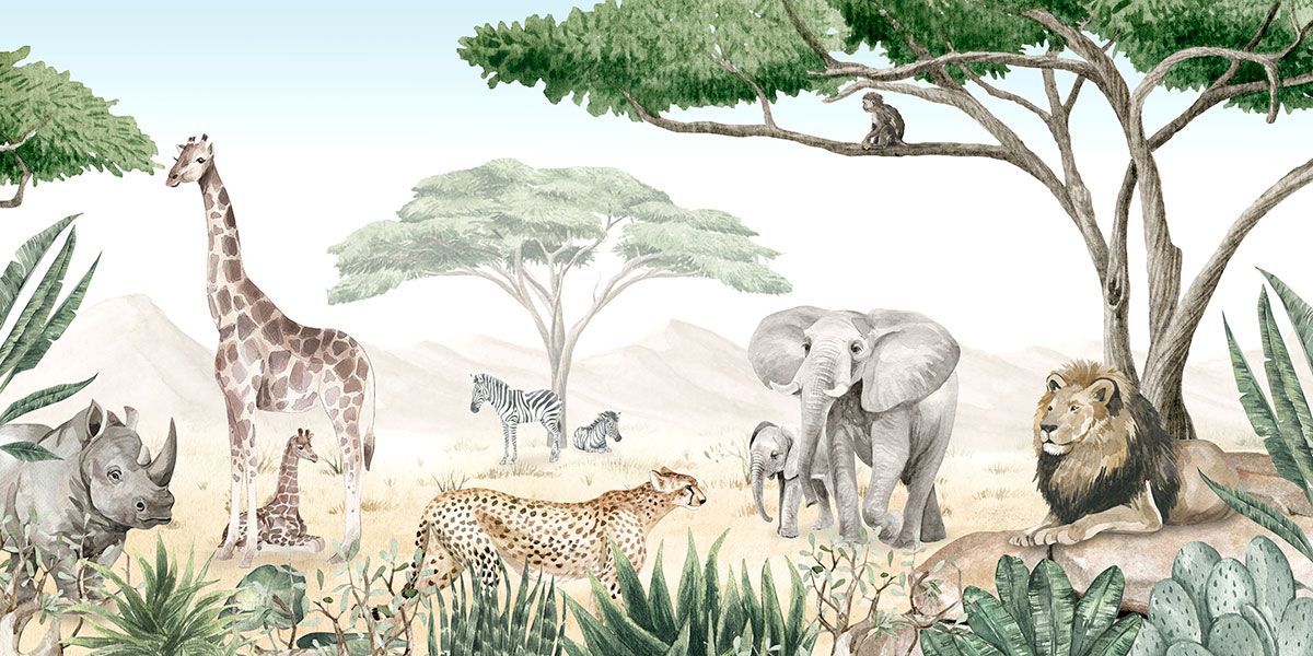 Savannah Jive Wallpaper Mural